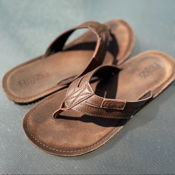 Leather flip flops - Picture 3 of 3